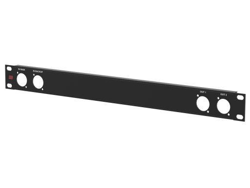 Santosom HARDWARE Rack Panel 1U, 4 D-Size (In Main, In Backup, OUT1,OUT2)