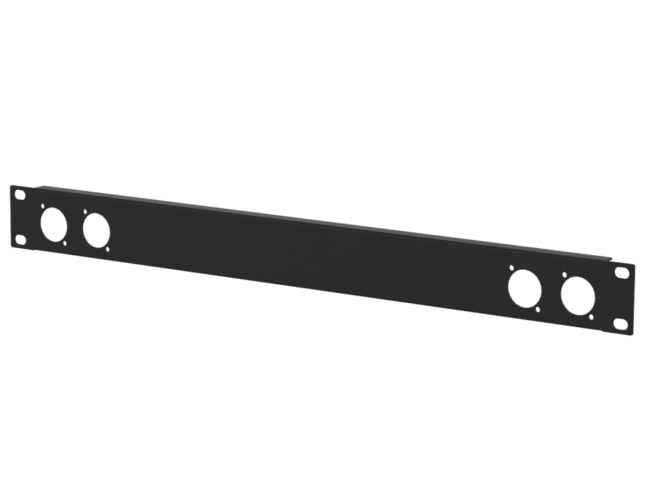 Santosom HARDWARE Rack Panel 1U, 4 D-Size (2+2)