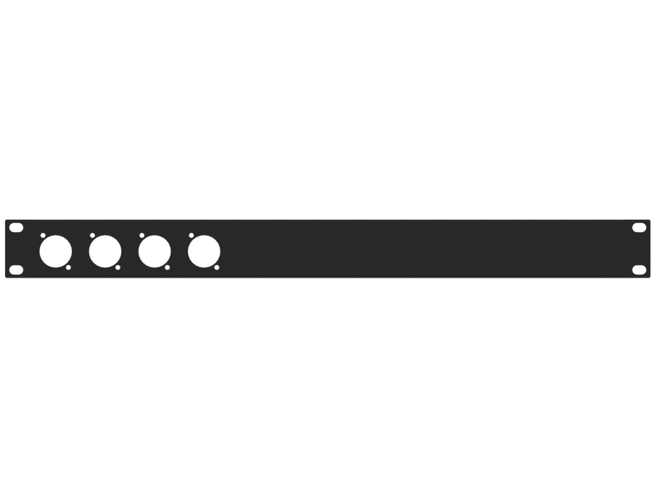 Santosom HARDWARE Rack panel 1U, 4x D-Size