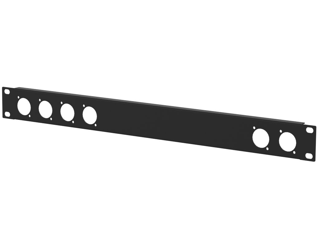 Santosom HARDWARE Rack Panel 1U, 6 D-Size (4+2)