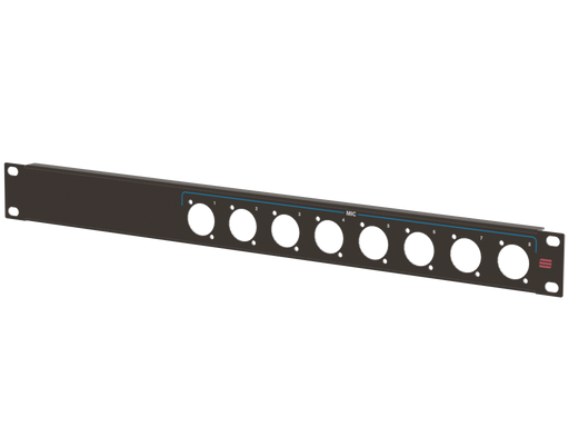 Santosom HARDWARE Rack Panel 1U, (8x MIC)