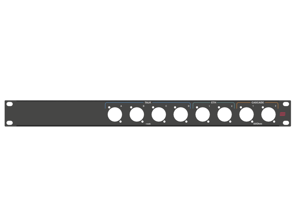 Santosom HARDWARE Rack Panel 1U, (4x-10dB+2xETH+2xCascade)