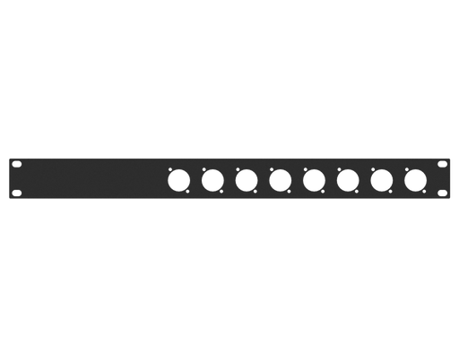 Santosom HARDWARE Rack Panel 1U, 8x D-Series (0+8)