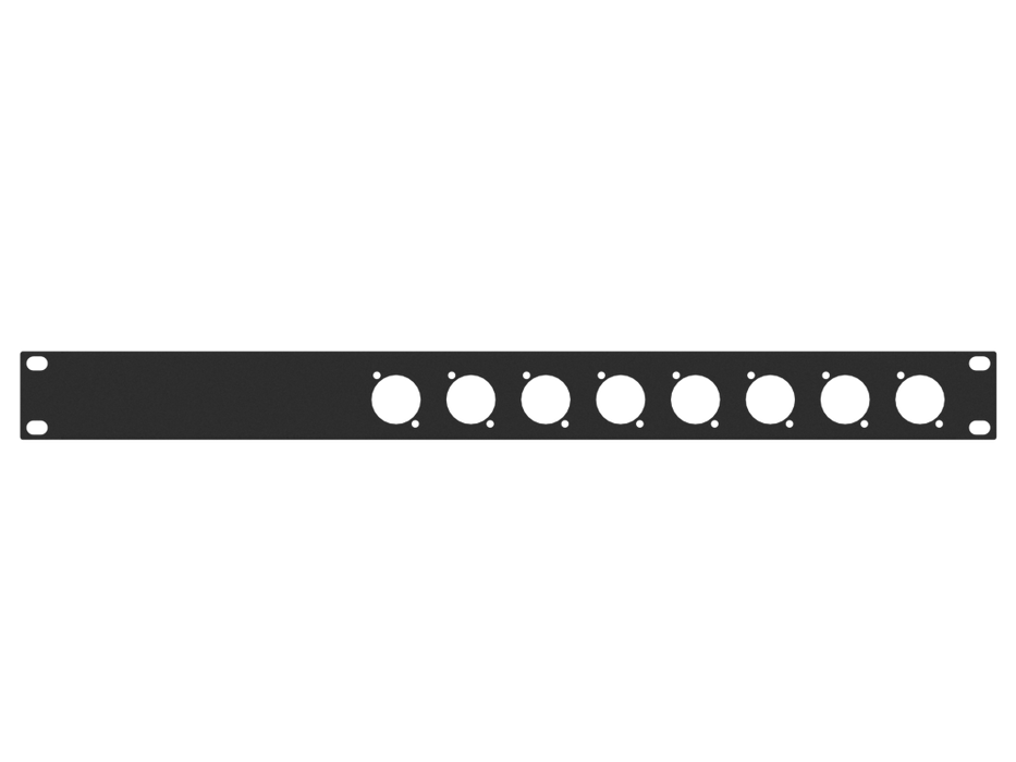 Santosom HARDWARE Rack Panel 1U, 8x D-Series (0+8)