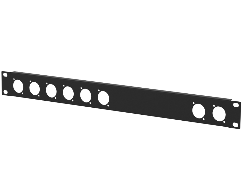 Santosom HARDWARE Rack Panel 1U, 8x D-Series (6+2)