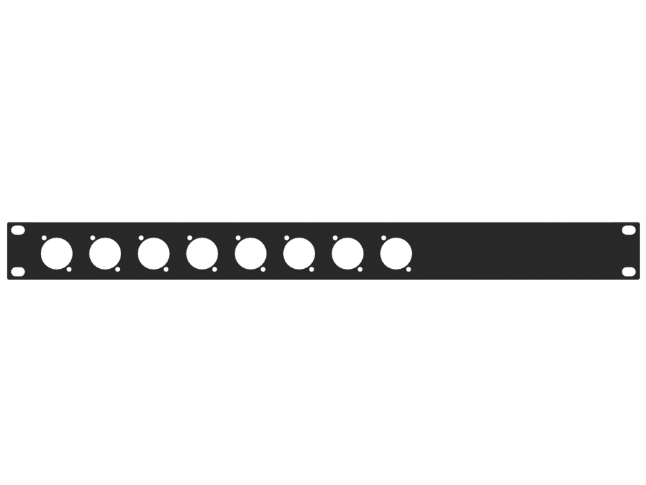 Santosom HARDWARE Rack Panel 1U, 8x D-Size