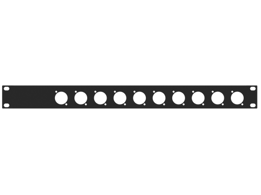 Santosom HARDWARE Rack Panel 1U, 10x D-Series (0+10)