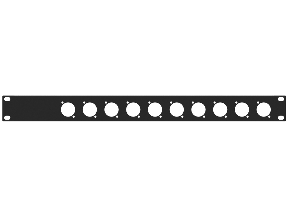 Santosom HARDWARE Rack Panel 1U, 10x D-Series (0+10)