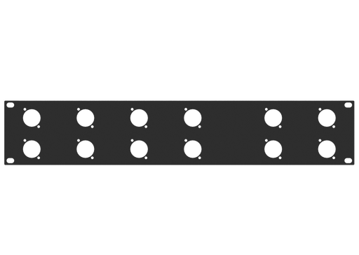 Santosom HARDWARE Rack Panel 1U, 2U, 12 D-Series (8+4)