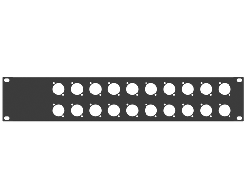 Santosom HARDWARE Rack Panel 2U, 20 D-Size