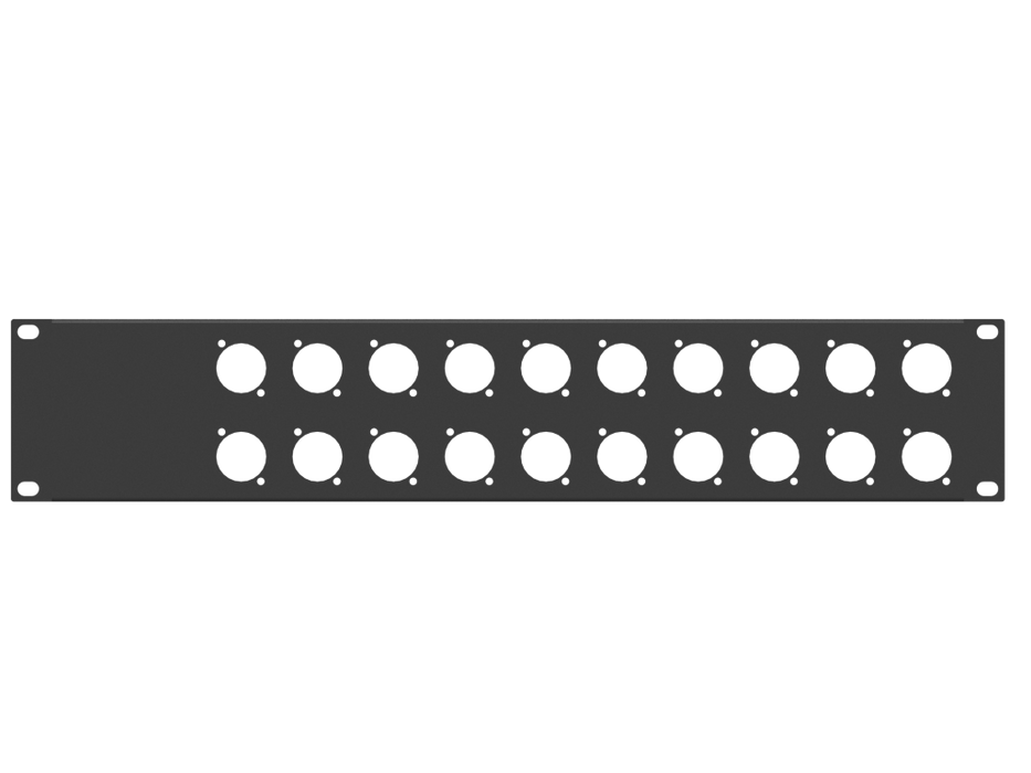 Santosom HARDWARE Rack Panel 2U, 20 D-Size