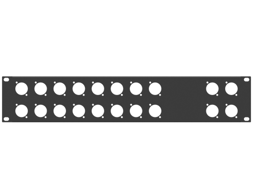 Santosom HARDWARE Rack Panel 2U, 20 D-Size (16+4)