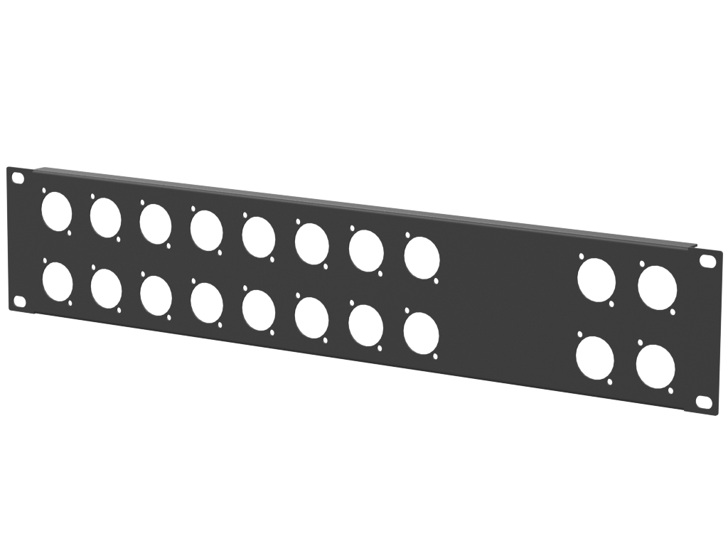 Santosom HARDWARE Rack Panel 2U, 20 D-Size (16+4)