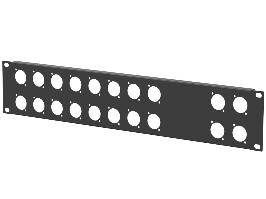 Santosom HARDWARE Rack Panel 2U, 20 D-Size (16+4)