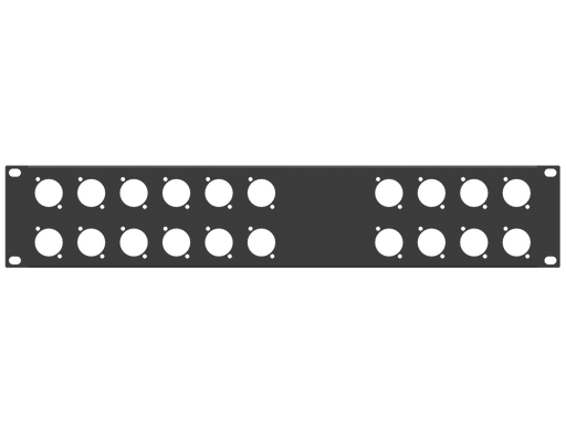 Santosom HARDWARE Rack Panel 2U, 20 D-Size (12+8)