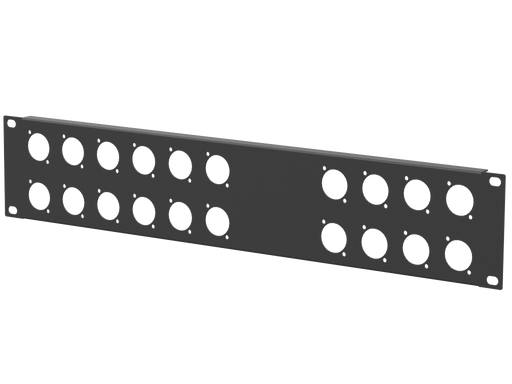 Santosom HARDWARE Rack Panel 2U, 20 D-Size (12+8)