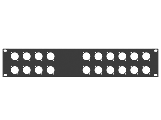 Santosom HARDWARE Rack Panel 2U, 20 D-Size (8+12)