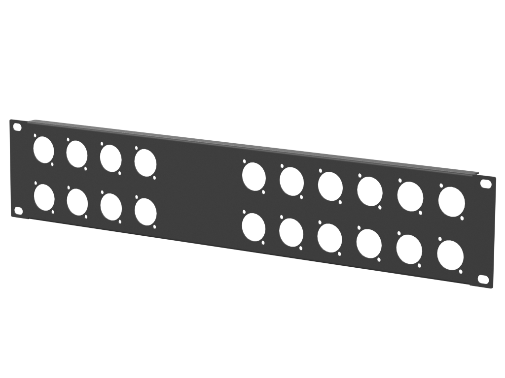 Santosom HARDWARE Rack Panel 2U, 20 D-Size (8+12)