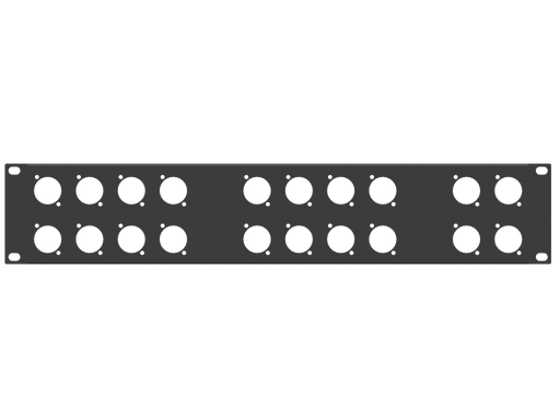 Santosom HARDWARE  Rack Panel 2U, 20 D-Size (8+8+4)