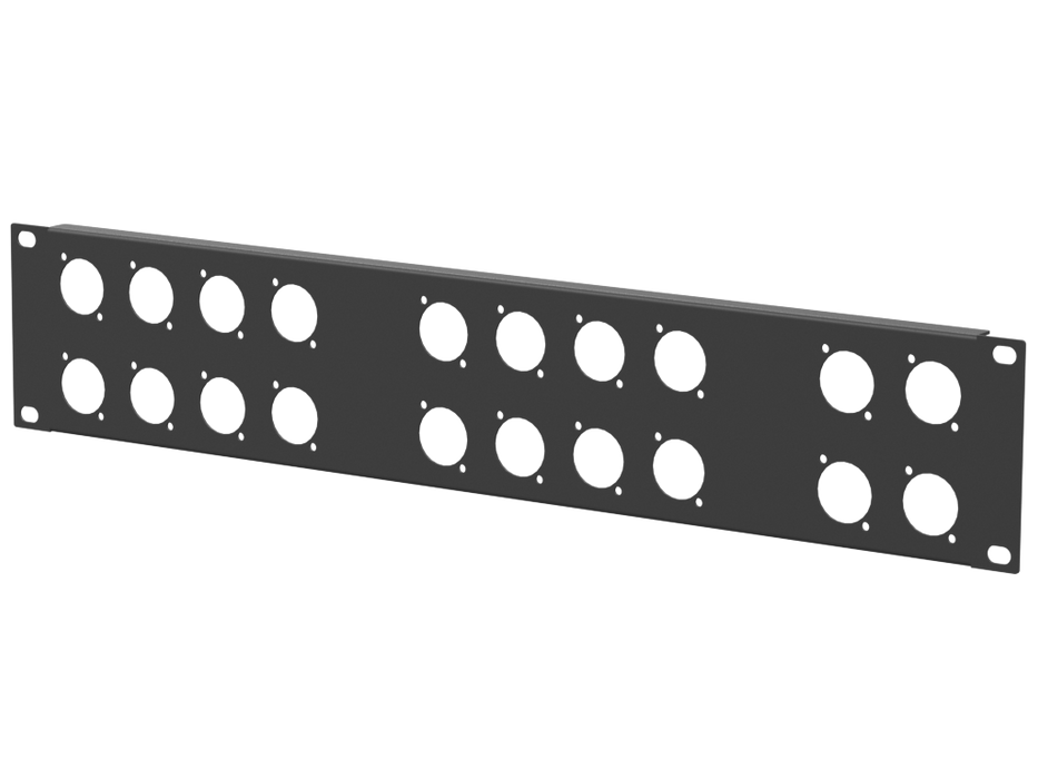 Santosom HARDWARE Rack Panel 2U, 20 D-Size (8+8+4)