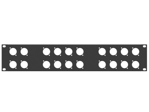 Santosom HARDWARE Rack Panel 2U, 20 D-Size (4+8+8)