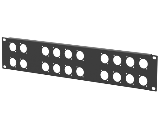 Santosom HARDWARE Rack Panel 2U, 20 D-Size (4+8+8)