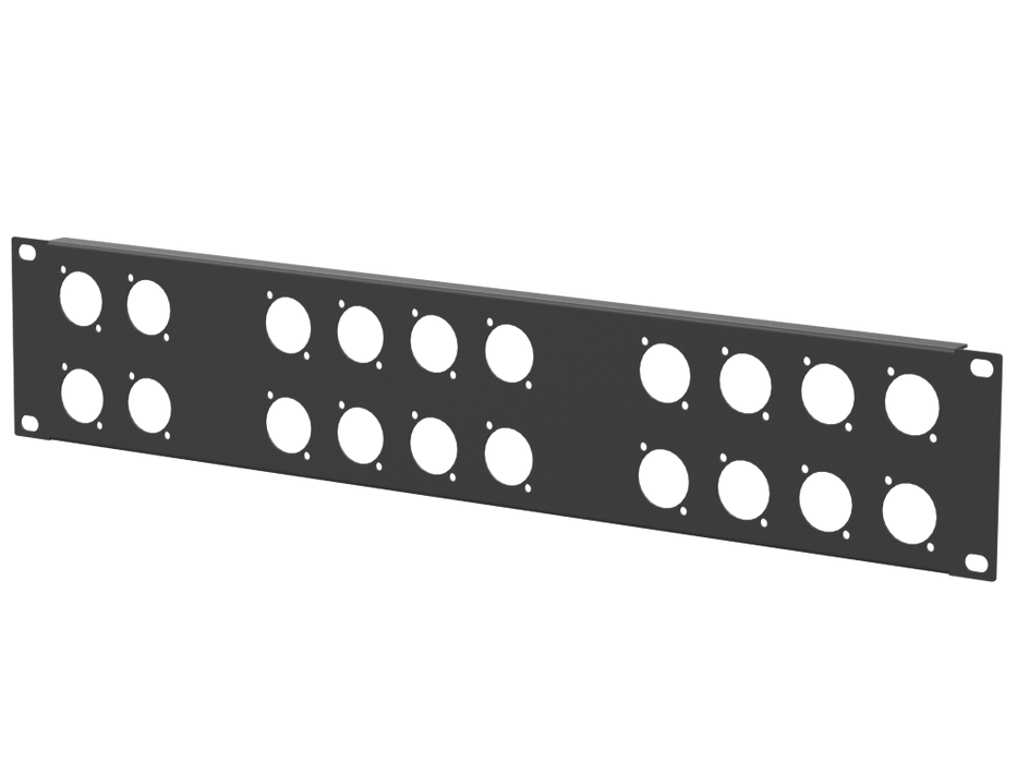 Santosom HARDWARE Rack Panel 2U, 20 D-Size (4+8+8)