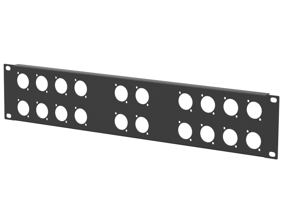 Santosom HARDWARE Rack Panel 2U, 20 D-Size (8+4+8)