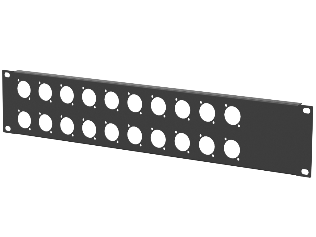 Santosom HARDWARE Rack Panel 2U, 20 D-Size