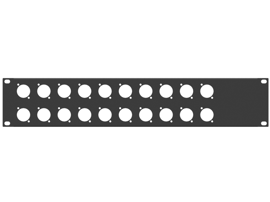 Santosom HARDWARE Rack Panel 2U, 20 D-Size