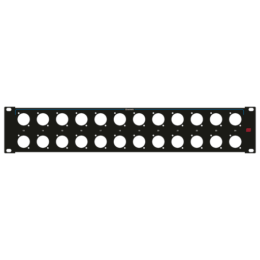 Santosom HARDWARE Rack Panel 2U, 24x D-Size (13-24 Parallel)