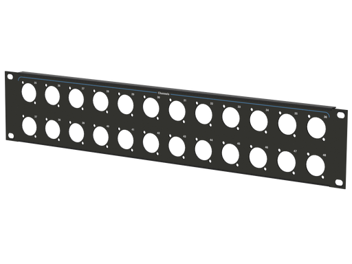 Santosom HARDWARE Rack Panel 2U, 24x D-Size (25-48)