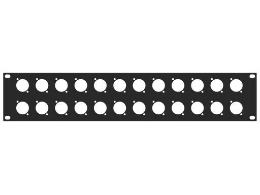 Santosom HARDWARE Rack Panel 2U, 24x D-Size