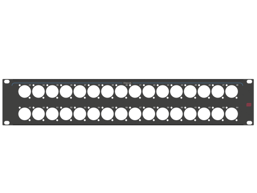 Santosom HARDWARE Rack Panel 2U, printed, 32x D-Size (33-64)