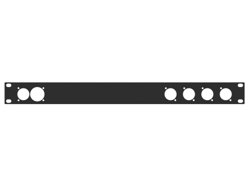 Santosom HARDWARE Rack Panel 1U, 1x True1 in/out, 4x D-Size