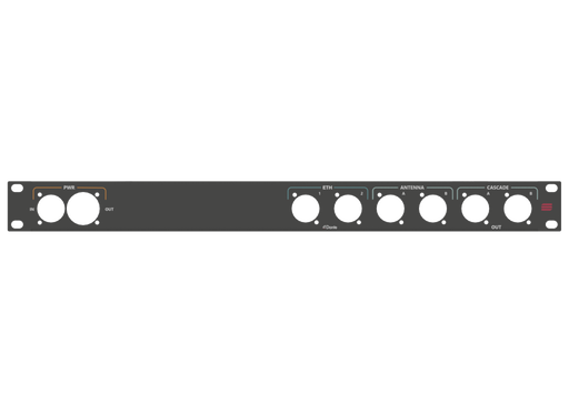 Santosom HARDWARE Rack panel 1U, printed, (ETH, BNC)