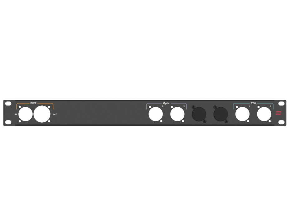 Santosom HARDWARE  Rack Panel 1U, printed, (PWR, OPT, ETH)