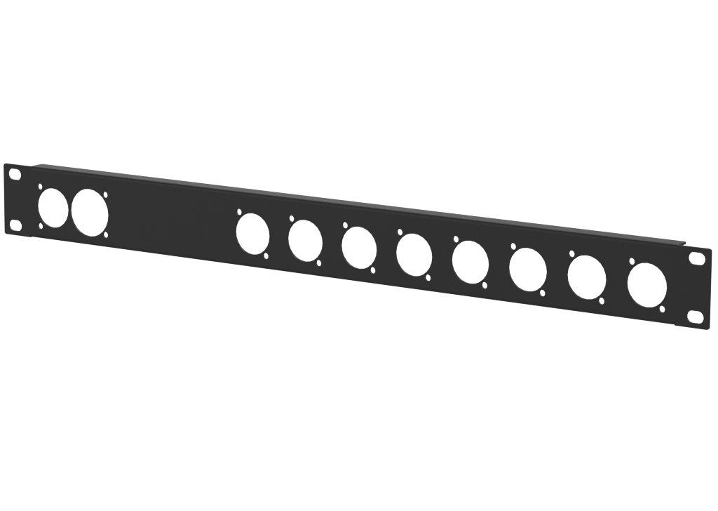 Santosom HARDWARE Rack Panel 1U, 1x True1 in-out, 8x D-Series