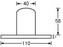 Adam Hall Hardware  Flange For LoudSpeaker Box 110x55 mm