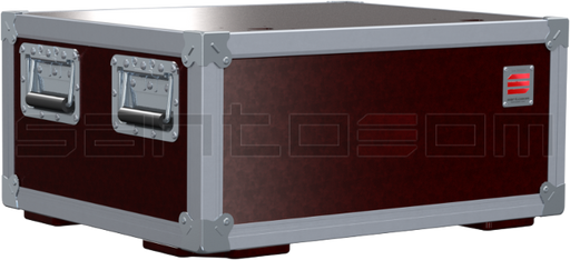 Santosom   Flight Case X-Box, 2x Showtec Atmos F-350