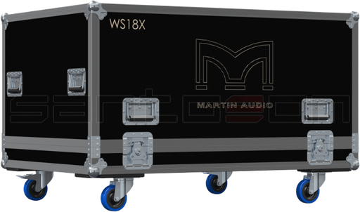 Santosom Backline  Flight Case PRO, 2x Martin Audio WS18X