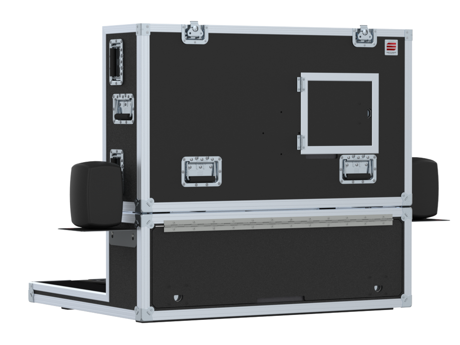 Santosom Video Controller  Flight case, Production mixer BlackMagic ATEM 2ME + Monitor