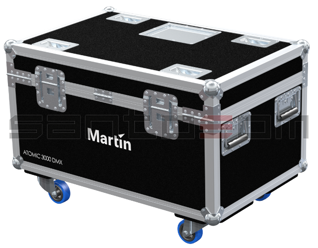 Santosom Flight case PRO, 4x Martin Atomic 3000DMX