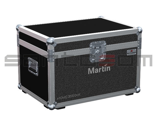Santosom Make Up  Flight case, 2x Martin Atomic 3000 DMX + Scroller