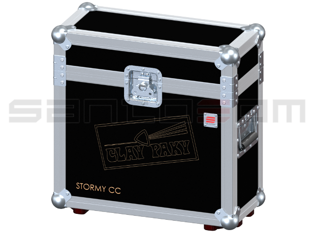 Santosom Flight case, Clay Paky Stormy CC