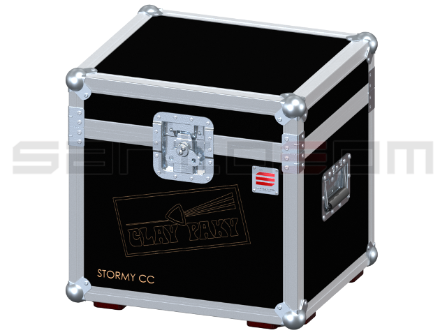 Santosom   Flight case, 2x Clay Paky Stormy CC