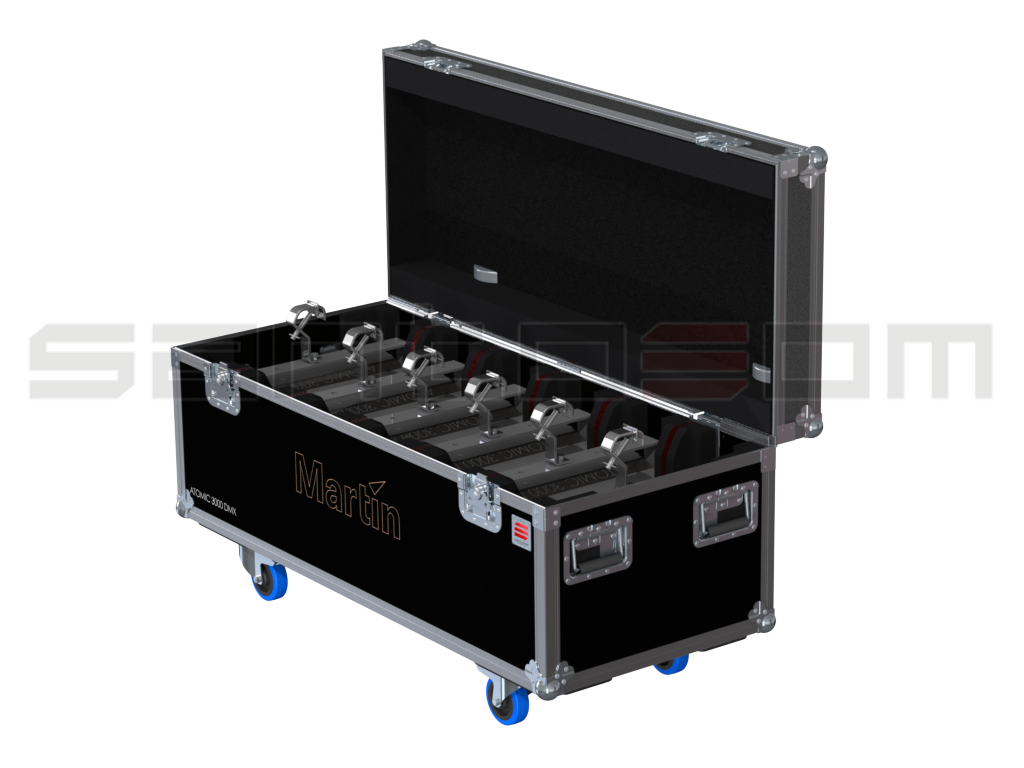 Santosom Make Up  Flight case PRO, 6x Martin Atomic 3000DMX